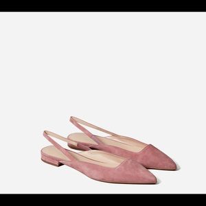 The Editor Slingback in Rosewood Suede